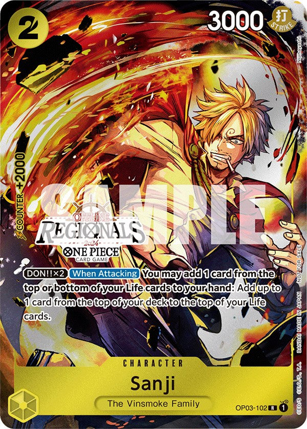 Image of Sanji (Offline Regional 2024) [Participant] [One Piece Promotion Cards]
