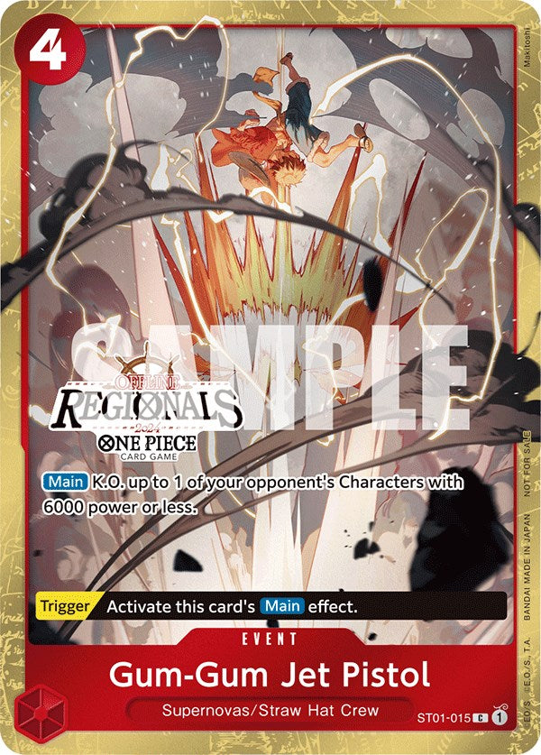 Image of Gum-Gum Jet Pistol (Offline Regional 2024) [Participant] [One Piece Promotion Cards]