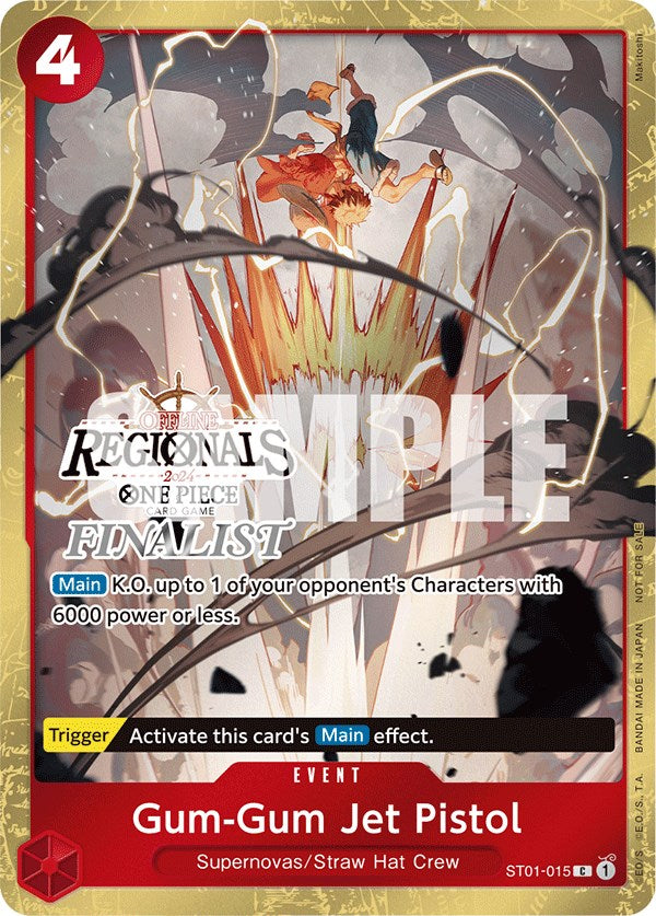 Image of Gum-Gum Jet Pistol (Offline Regional 2024) [Finalist] [One Piece Promotion Cards]