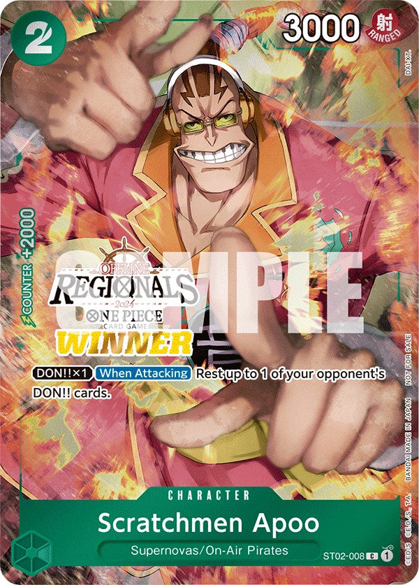 Scratchmen Apoo (Offline Regional 2024) [Winner] [One Piece Promotion Cards]