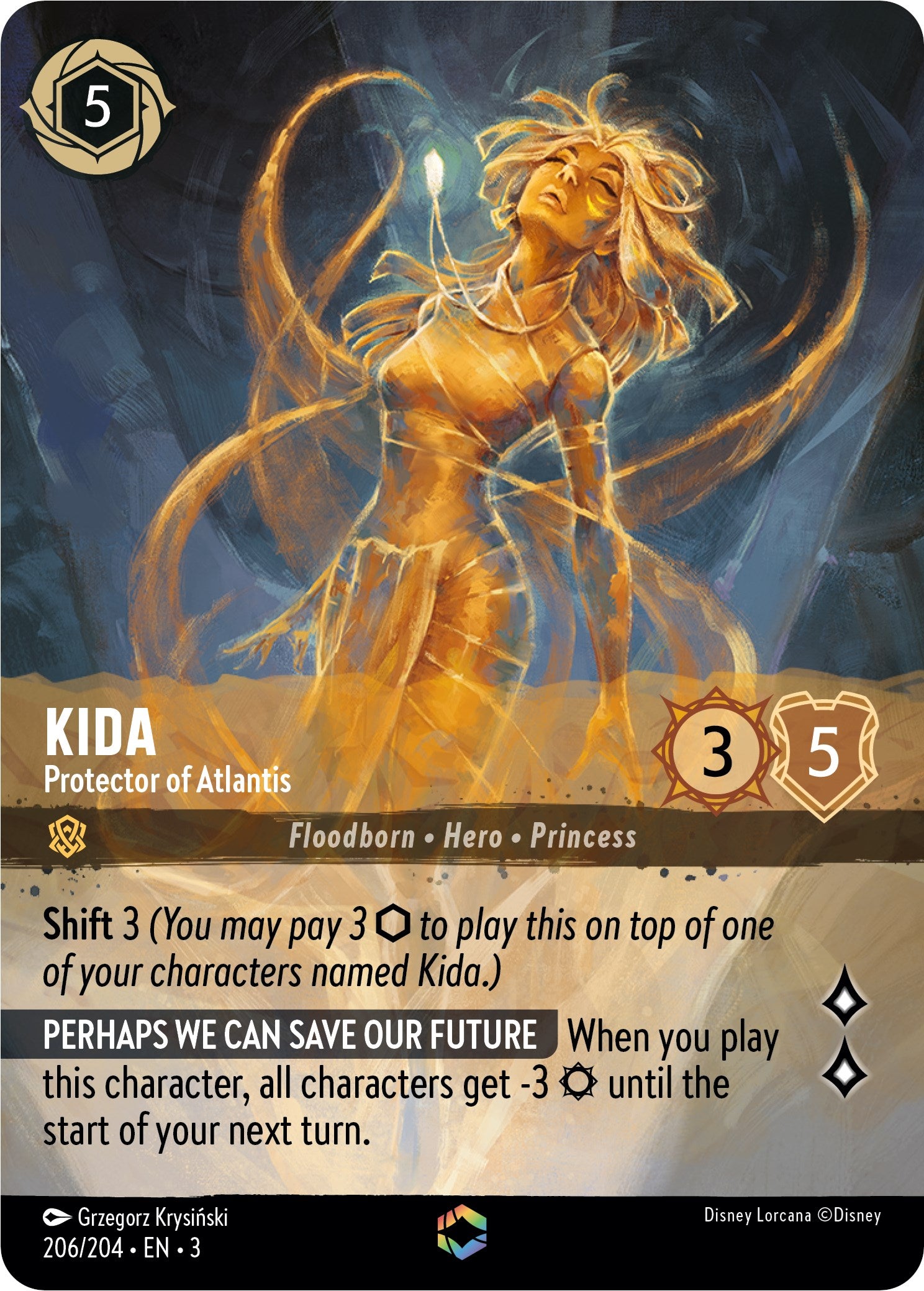Image of Kida - Protector of Atlantis (Enchanted) (206/204) [Into the Inklands]