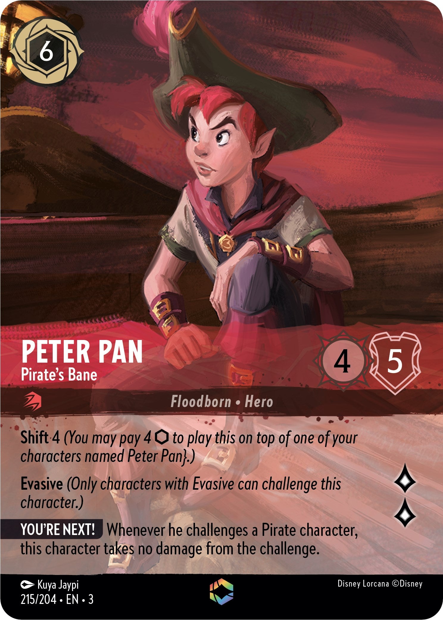 Image of Peter Pan - Pirate's Bane (Enchanted) (215/204) [Into the Inklands]