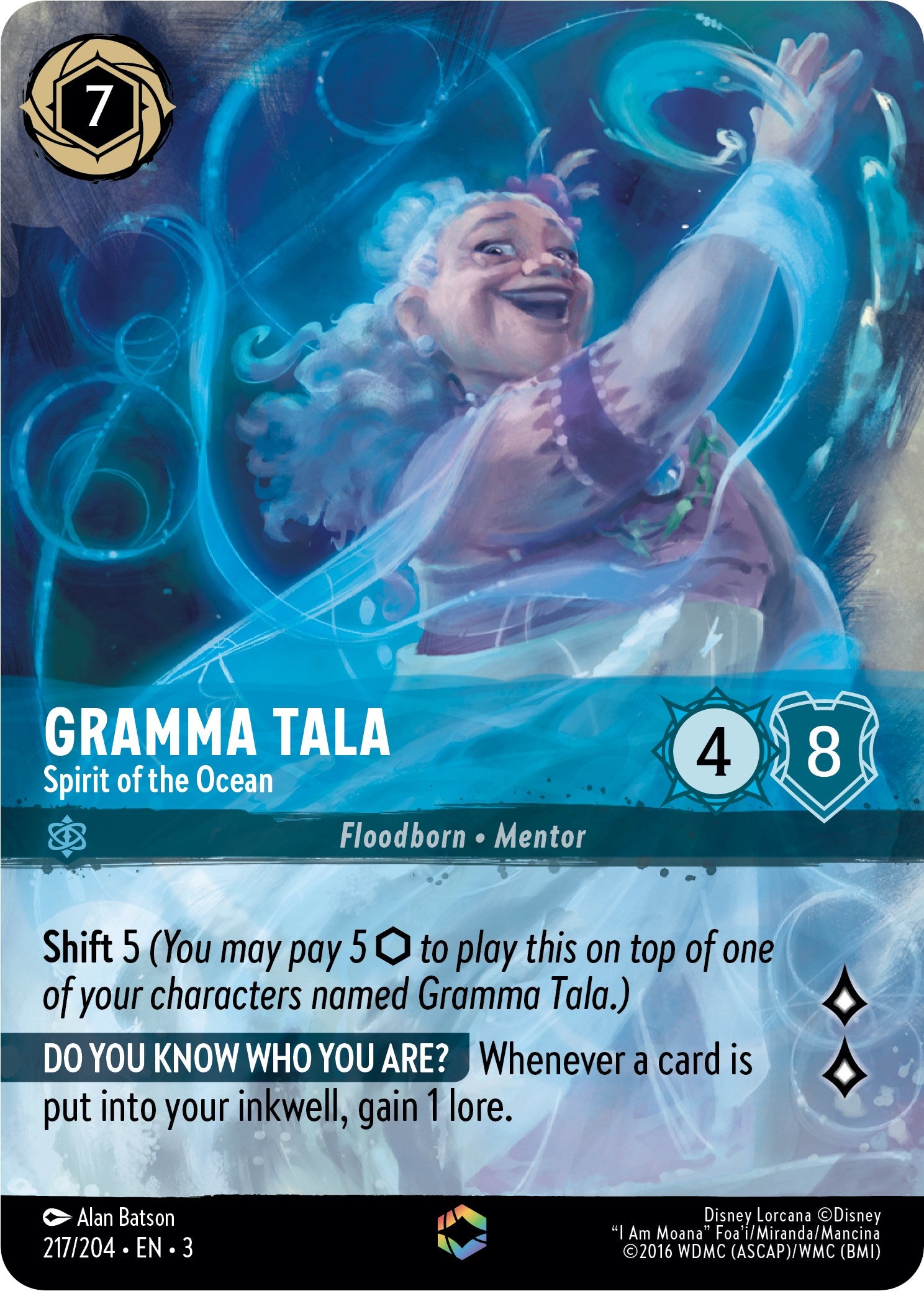 Image of Gramma Tala - Spirit of the Ocean (Enchanted) (217/204) [Into the Inklands]