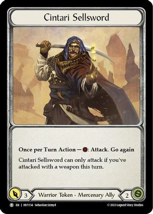 Image of Cintari Sellsword (Regular) [HVY134] (Heavy Hitters)