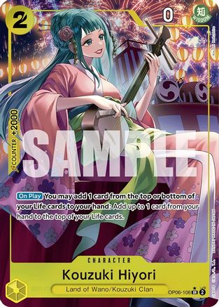 Image of Kouzuki Hiyori (Alternate Art) [Wings of the Captain]