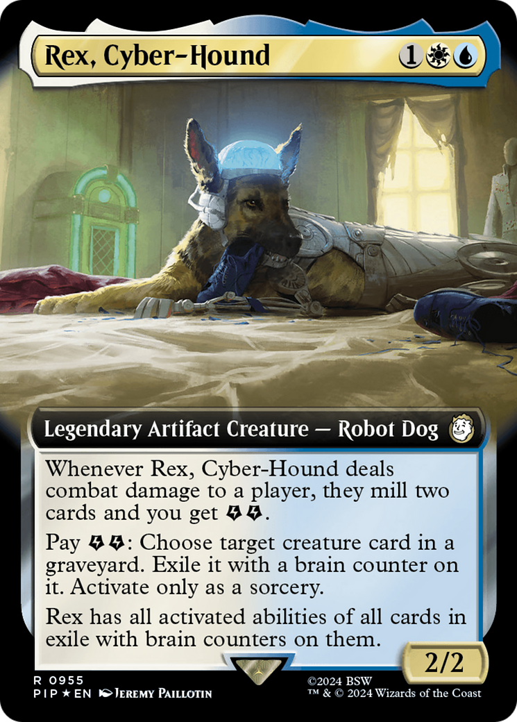 Image of Rex, Cyber-Hound (Extended Art) (Surge Foil) [Fallout]
