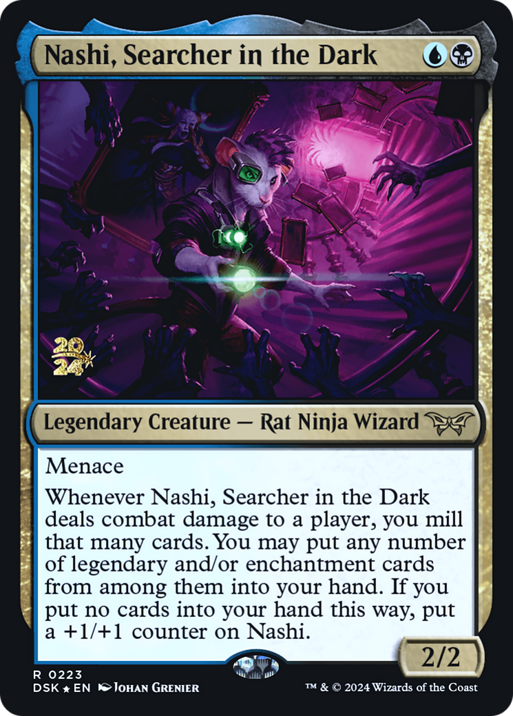 Image of Nashi, Searcher in the Dark [Duskmourn: House of Horror Prerelease Promos]