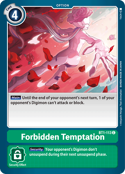 Image of Forbidden Temptation [BT1-113] [Release Special Booster Ver.1.0]