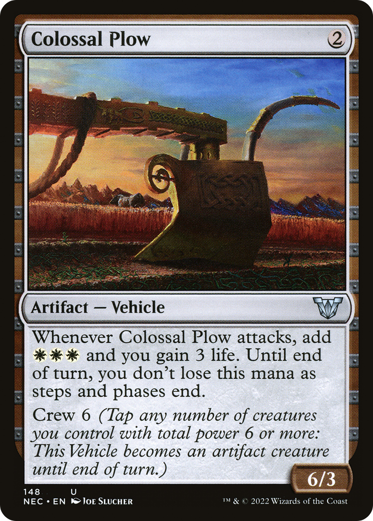 Image of Colossal Plow [Kamigawa: Neon Dynasty Commander]