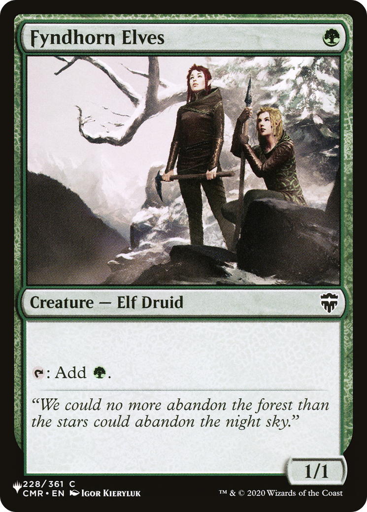 Image of Fyndhorn Elves [The List]