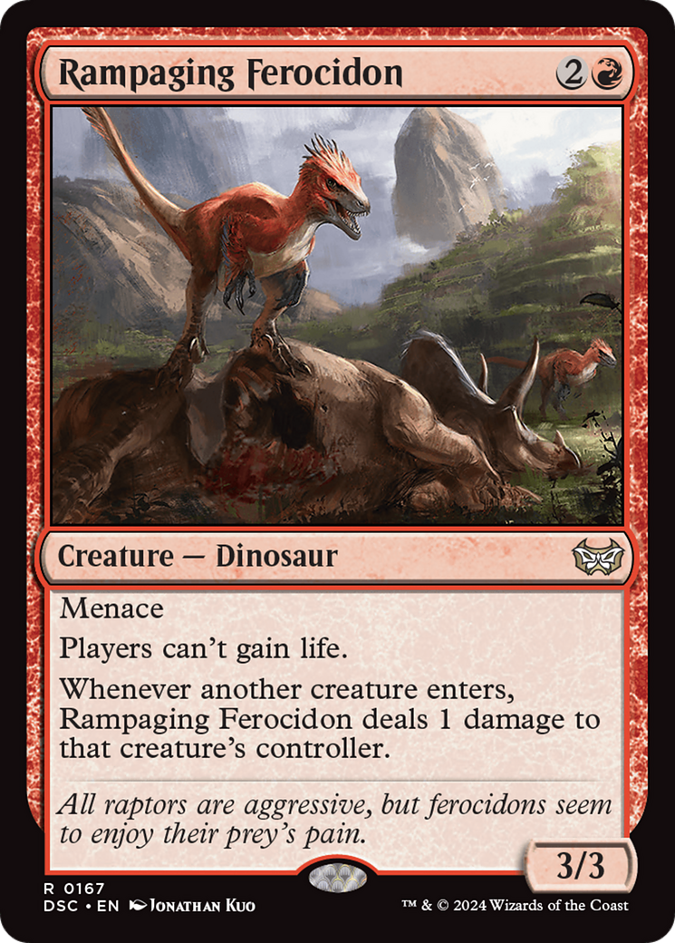 Image of Rampaging Ferocidon [Duskmourn: House of Horror Commander]