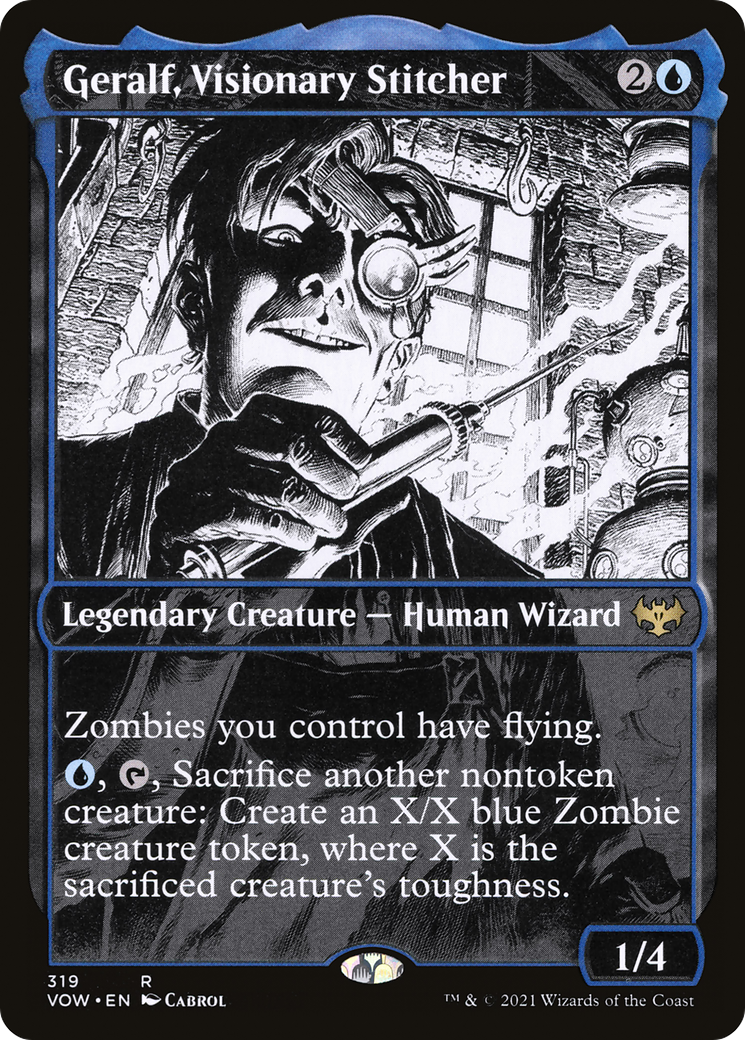 Image of Geralf, Visionary Stitcher (Showcase Eternal Night) [Innistrad: Crimson Vow]