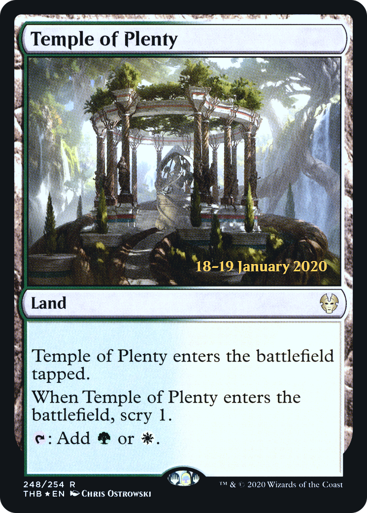 Image of Temple of Plenty [Theros Beyond Death Prerelease Promos]