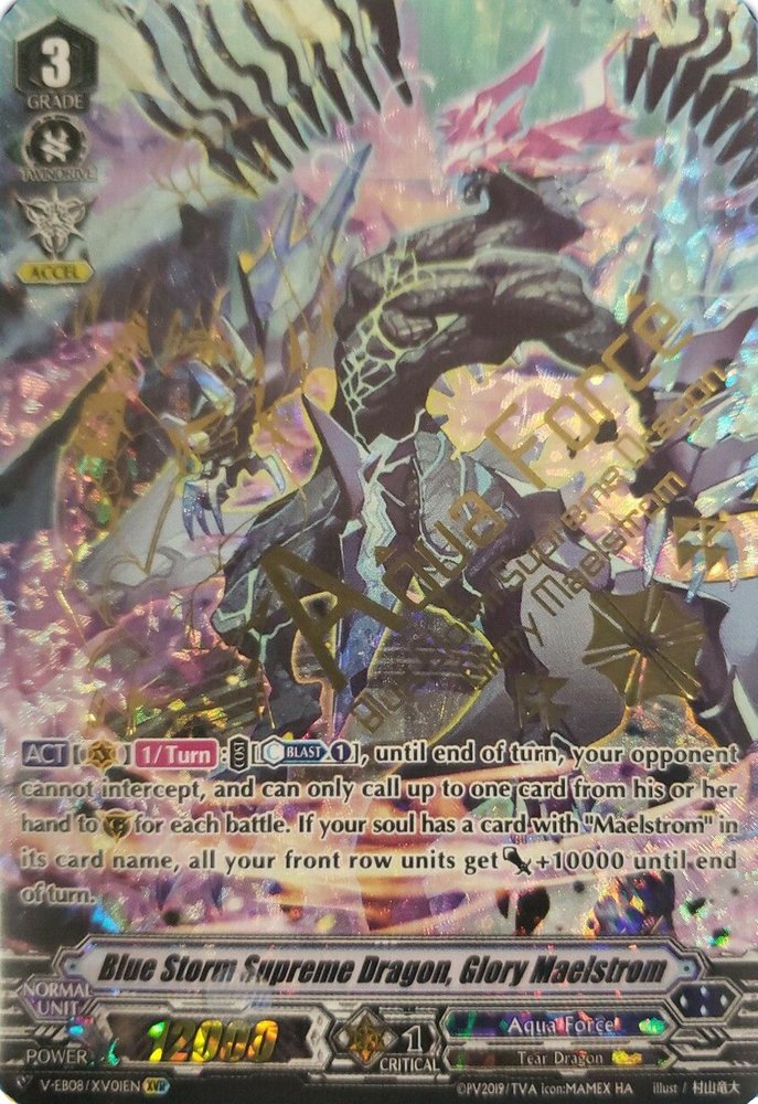 Image of Blue Storm Supreme Dragon, Glory Maelstrom (V-EB08/XV01EN) [My Glorious Justice]