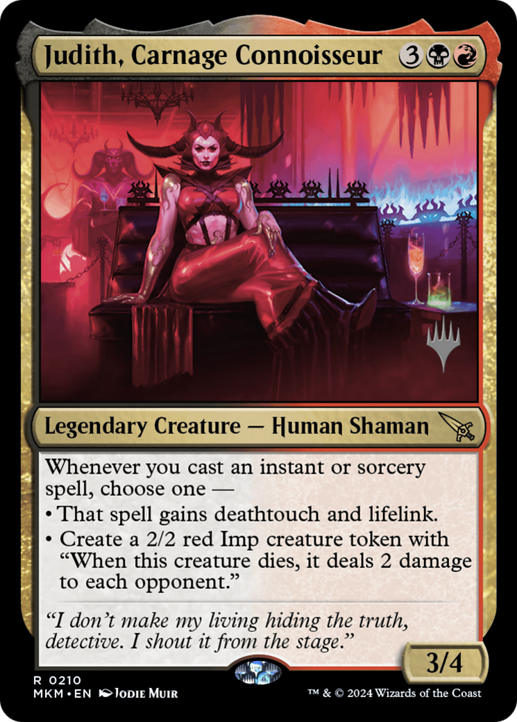 Image of Judith, Carnage Connoisseur (Promo Pack) [Murders at Karlov Manor Promos]