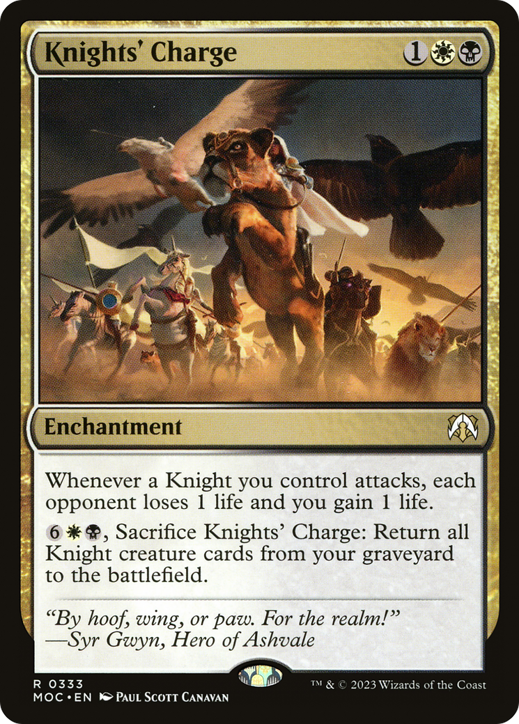 Image of Knights' Charge [March of the Machine Commander]