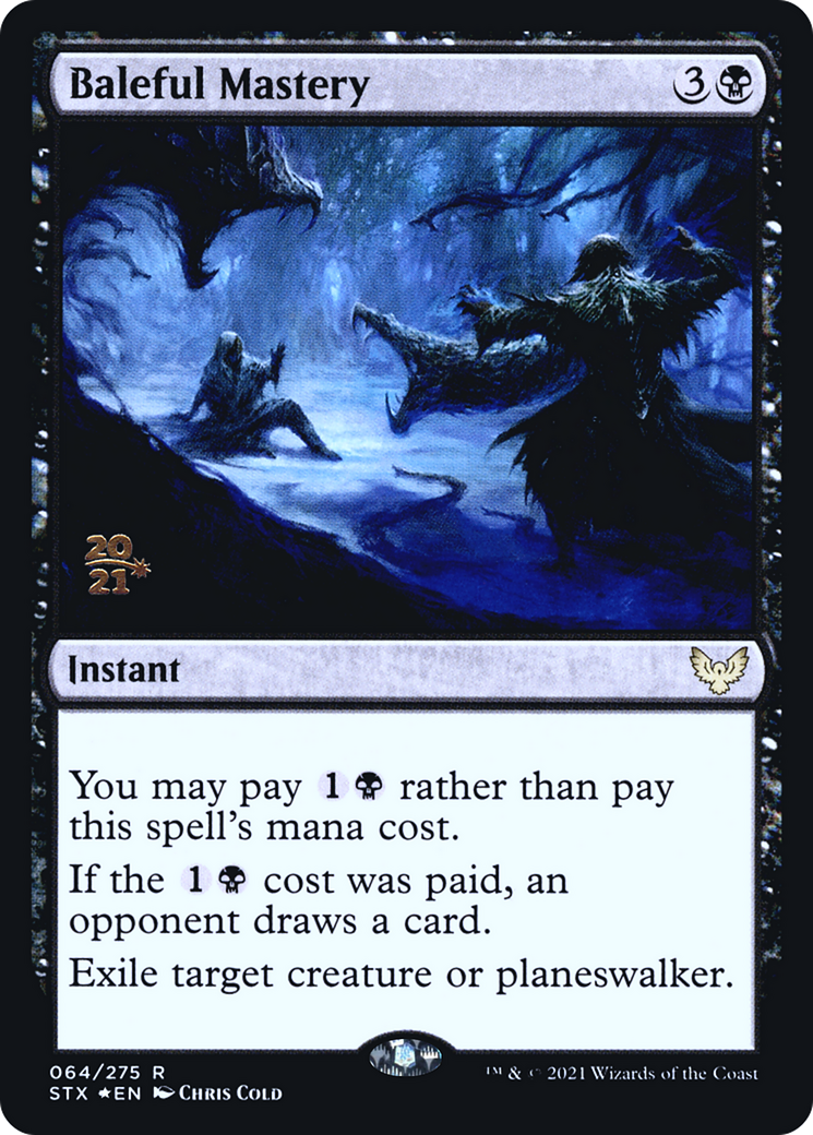 Image of Baleful Mastery [Strixhaven: School of Mages Prerelease Promos]