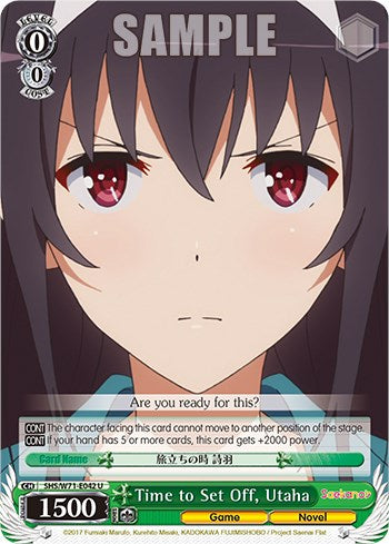 Image of Time to Set Off, Utaha [Saekano How to Raise a Boring Girlfriend. flat]