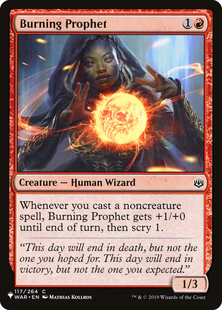 Image of Burning Prophet [The List]