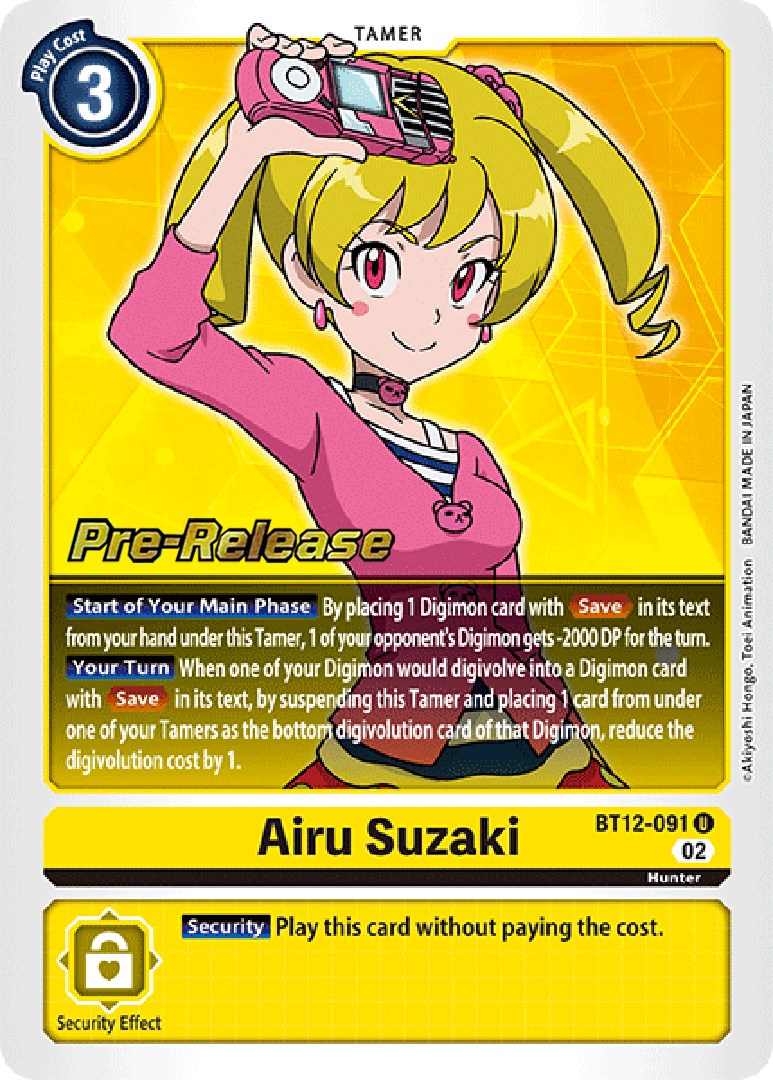Image of Airu Suzaki [BT12-091] [Across Time Pre-Release Cards]