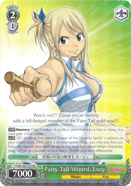 Image of Fairy Tail Wizard, Lucy (FT/EN-S02-029 RR) [Fairy Tail ver.E]