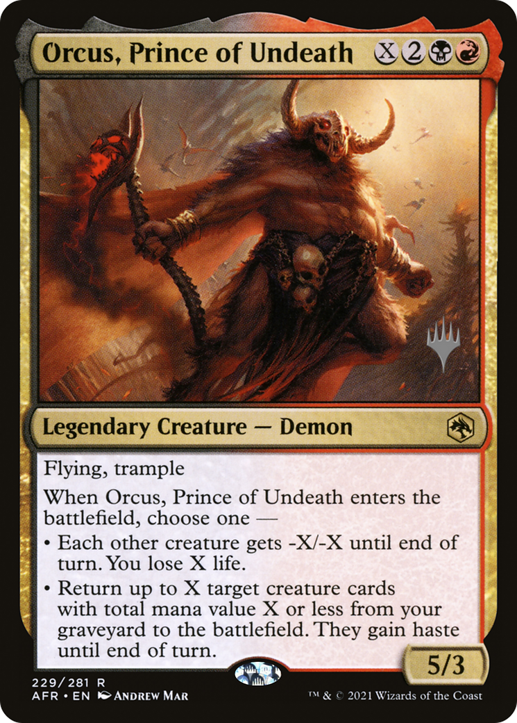 Image of Orcus, Prince of Undeath (Promo Pack) [Dungeons & Dragons: Adventures in the Forgotten Realms Promos]