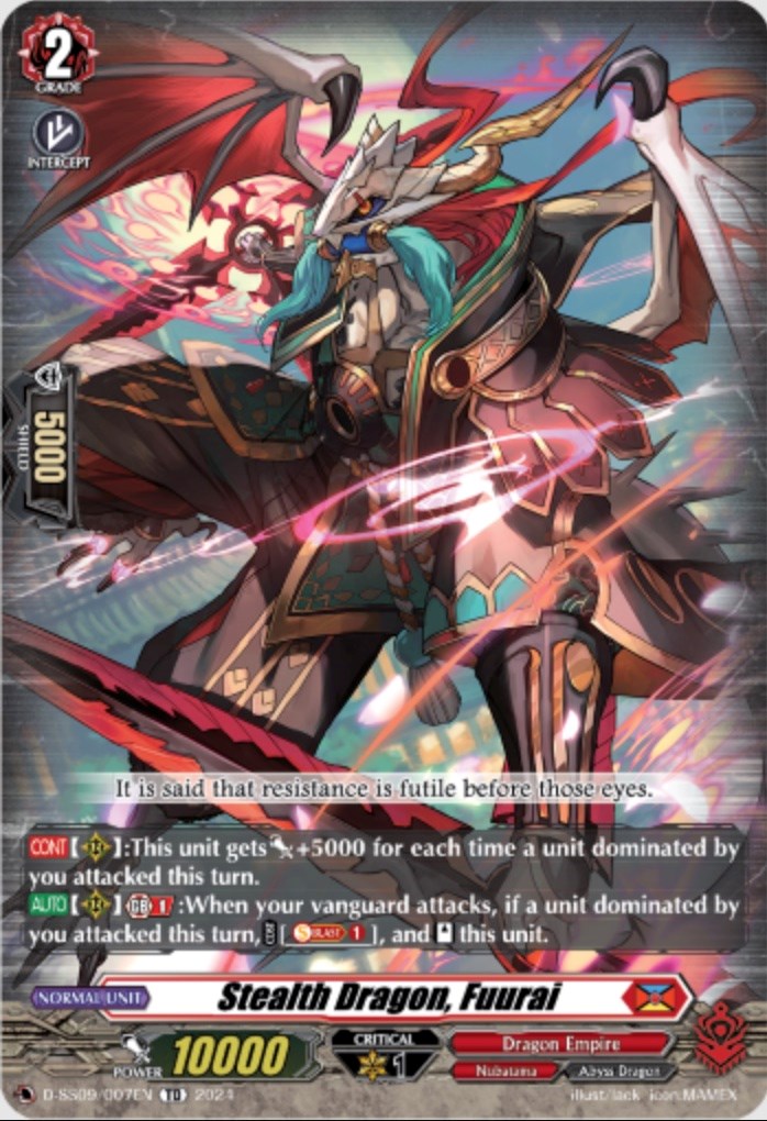 Image of Stealth Dragon, Fuurai (D-SS09/007EN) [Stride Deckset -Shiranui-]