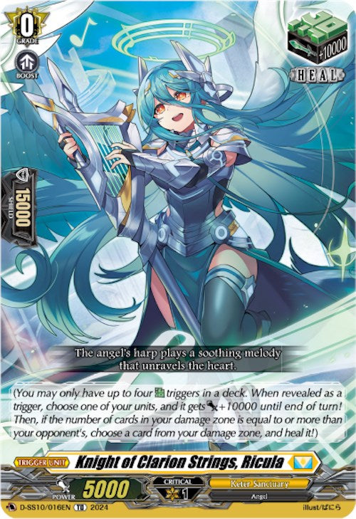 Image of Knight of Clarion Strings, Ricula (D-SS10/016EN) [Stride Deckset -Luard-]