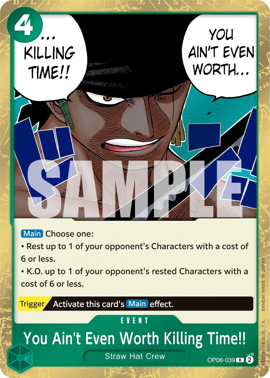 Image of You Ain't Even Worth Killing Time!! [Wings of the Captain]