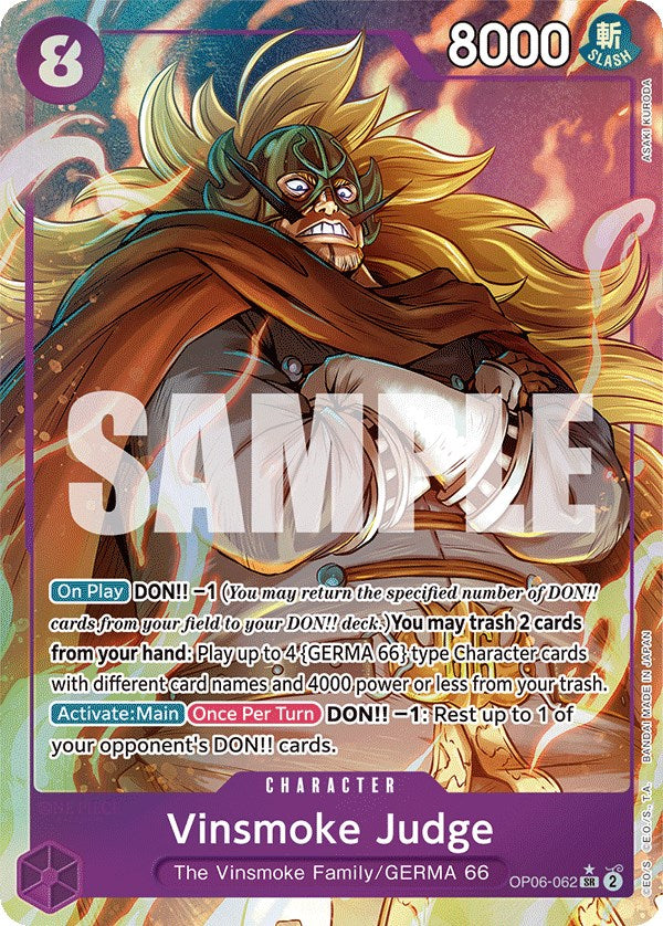 Image of Vinsmoke Judge (Alternate Art) [Wings of the Captain]
