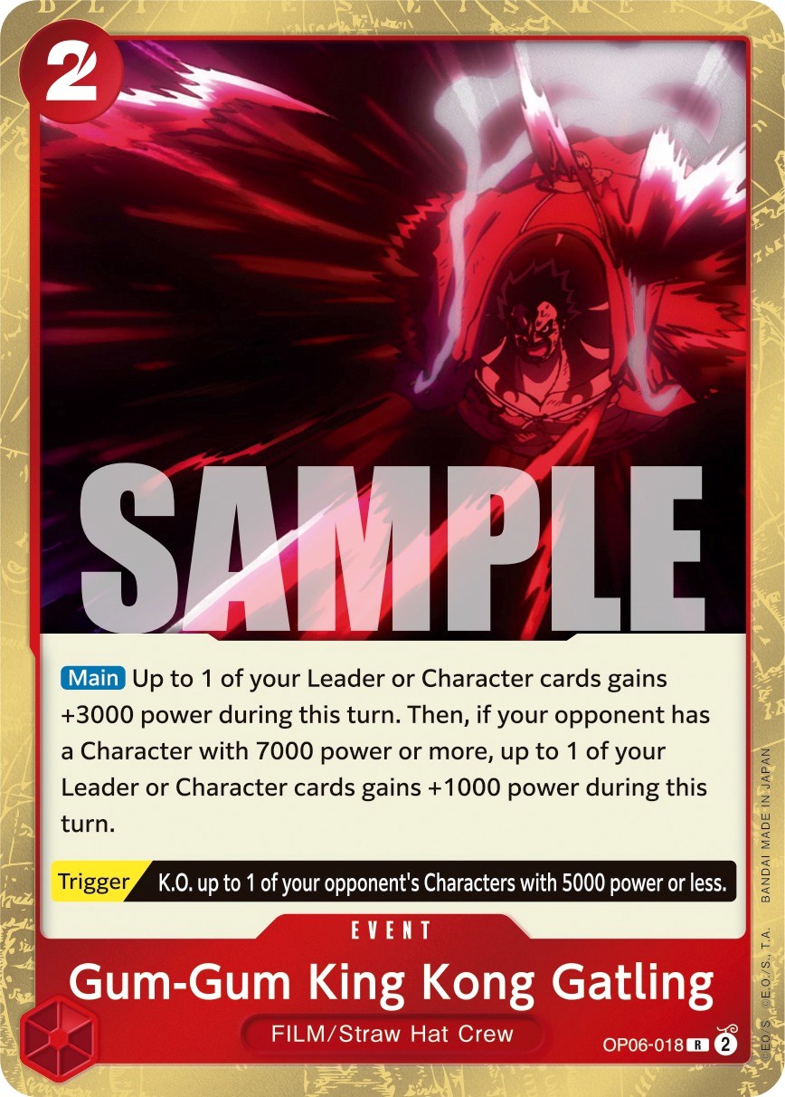 Image of Gum-Gum King Kong Gatling [Wings of the Captain]