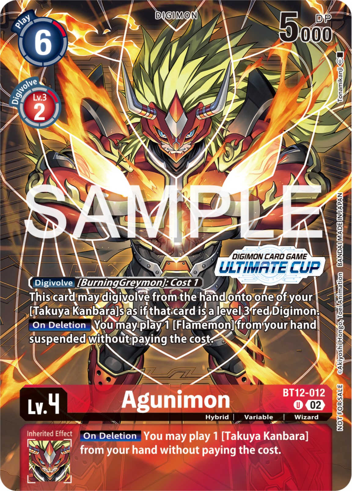 Image of Agunimon [BT12-012] (Ultimate Cup 2024) [Across Time Promos]