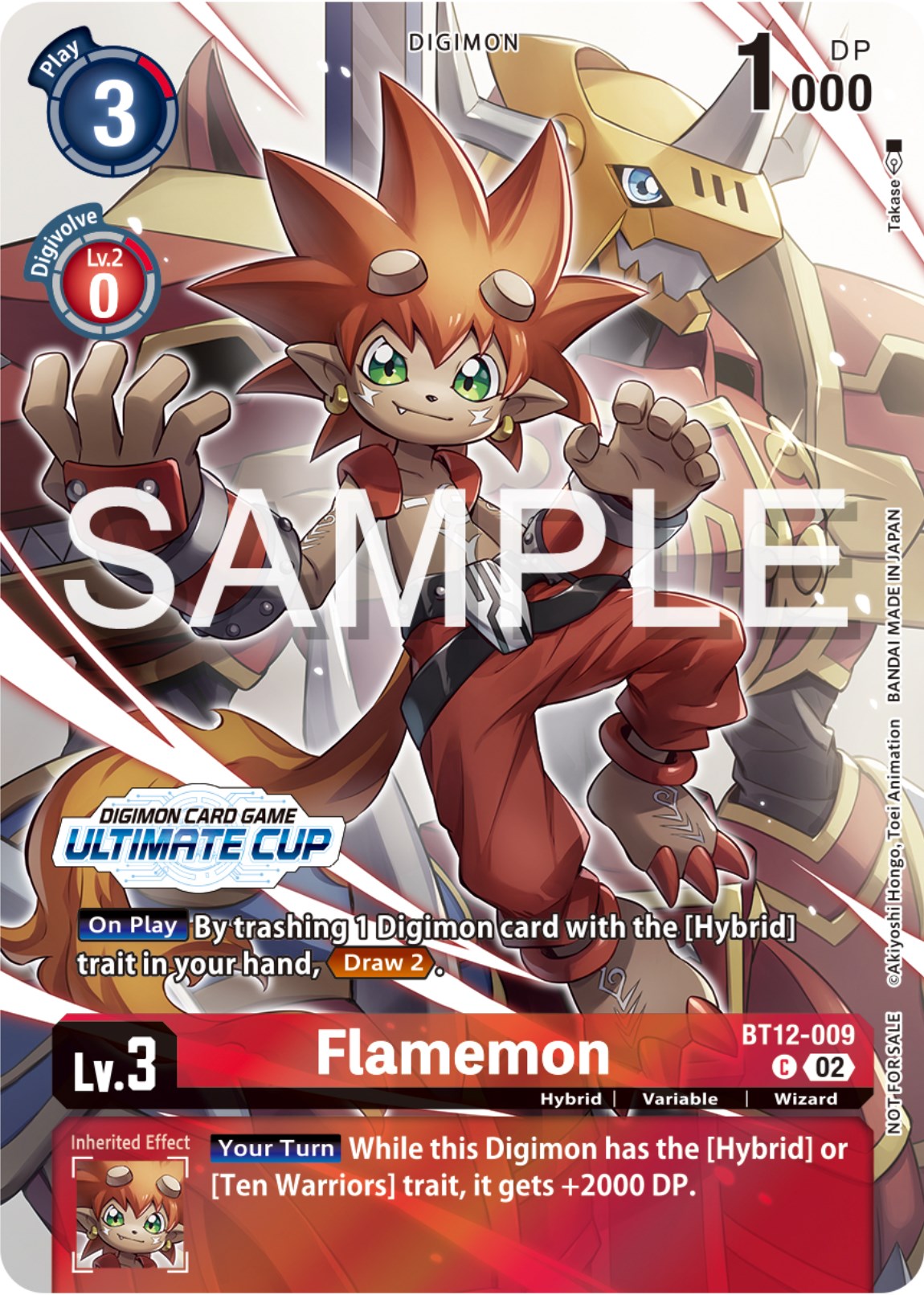 Image of Flamemon [BT12-009] (Ultimate Cup 2024) [Across Time Promos]