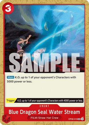 Image of Blue Dragon Seal Water Stream [Wings of the Captain]