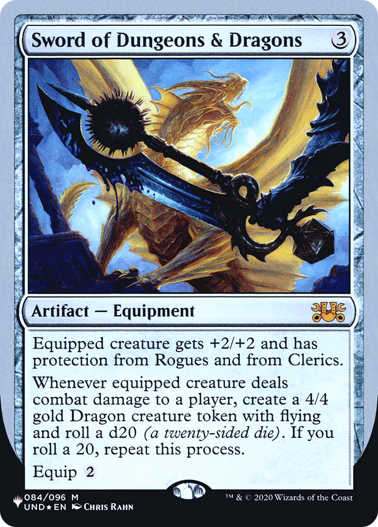 Image of Sword of Dungeons & Dragons (Unfinity Foil Edition) [The List]