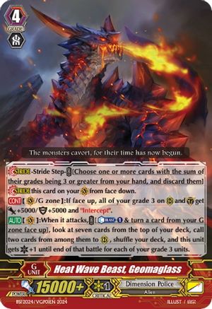 Image of Heat Wave Beast, Geomaglass (Spring Fest 2024) (BSF2024/VGP015EN) [Bushiroad Event Cards]