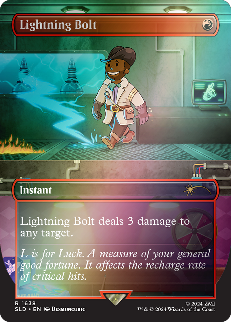 Image of Lightning Bolt (1638) (Rainbow Foil) [Secret Lair Drop Series]