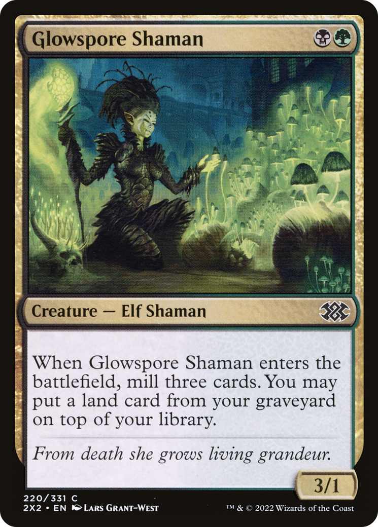 Image of Glowspore Shaman [Double Masters 2022]