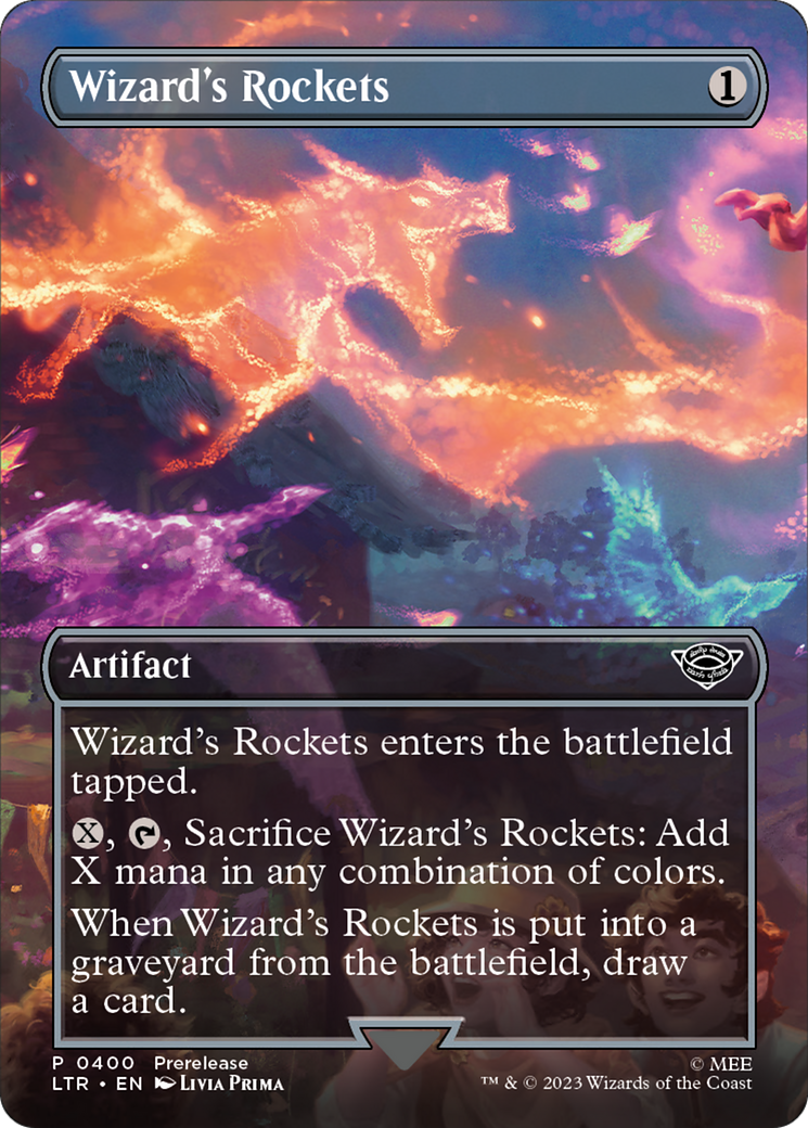 Image of Wizard's Rockets (Borderless Alternate Art) [The Lord of the Rings: Tales of Middle-Earth]