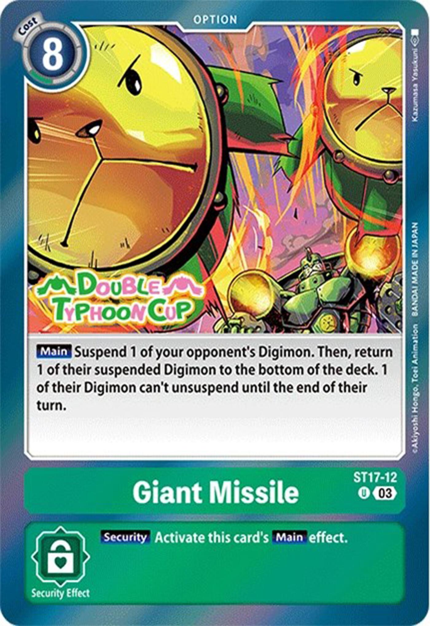 Image of Giant Missile [ST17-12] [Starter Deck: Double Typhoon Advanced Deck Set Pre-Release Cards]