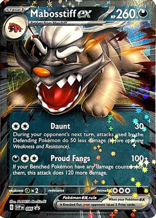 Image of Mabosstiff ex (086) [Scarlet & Violet: Black Star Promos]
