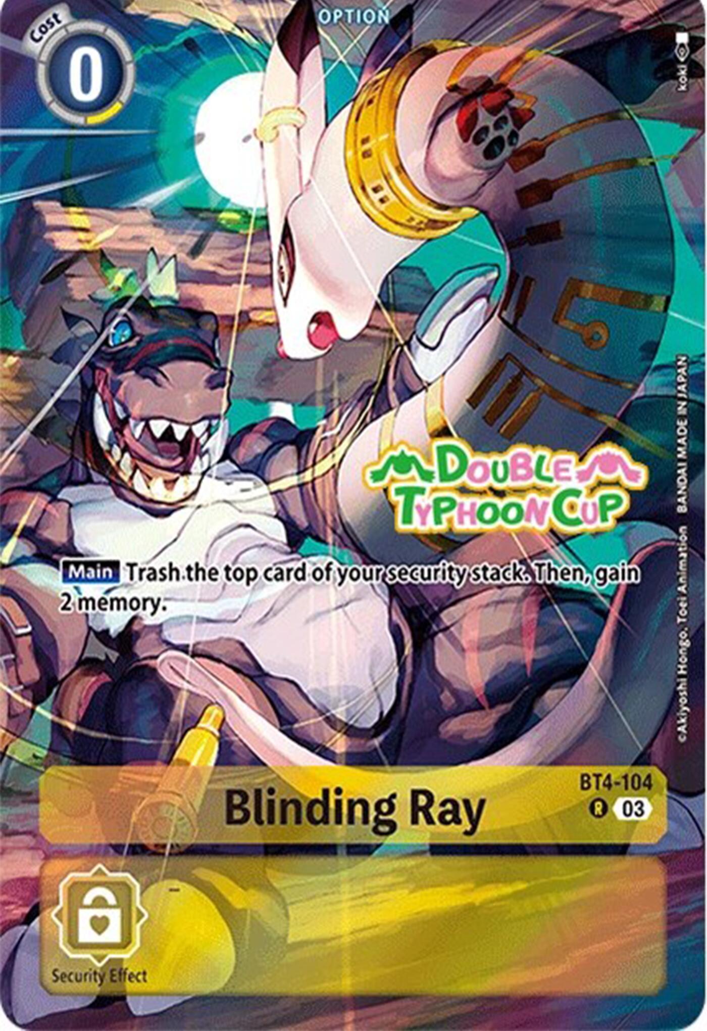 Image of Blinding Ray [BT4-104] (Bonus Pack) [Starter Deck: Double Typhoon Advanced Deck Set Pre-Release Cards]