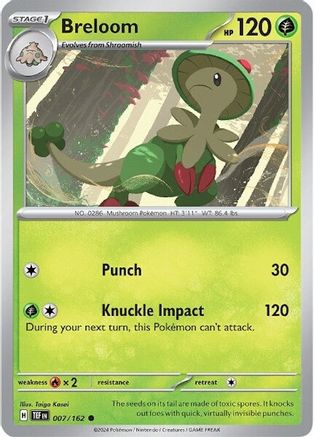 Image of Breloom (007/162) [Scarlet & Violet: Temporal Forces]