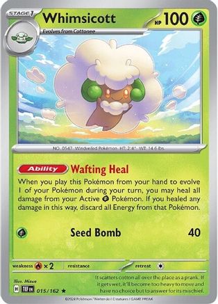 Image of Whimsicott (015/162) [Scarlet & Violet: Temporal Forces]