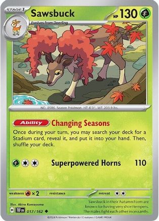 Image of Sawsbuck (017/162) [Scarlet & Violet: Temporal Forces]