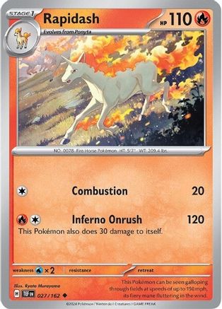 Image of Rapidash (027/162) [Scarlet & Violet: Temporal Forces]