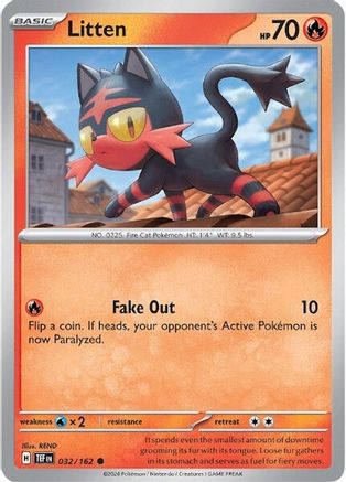 Image of Litten (032/162) [Scarlet & Violet: Temporal Forces]