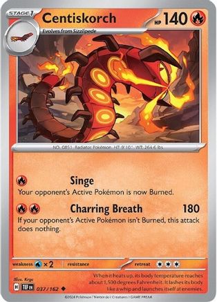Image of Centiskorch (037/162) [Scarlet & Violet: Temporal Forces]