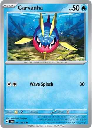 Image of Carvanha (042/162) [Scarlet & Violet: Temporal Forces]