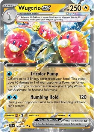 Image of Wugtrio ex (060/162) [Scarlet & Violet: Temporal Forces]